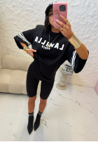 Tricou z nadrukiem La Milla Love Paris negru
