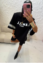 Tricou z nadrukiem La Milla Love Paris negru