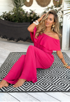 Długi Salopetă Cu croială spaniolă Secret Lagoons fucsia