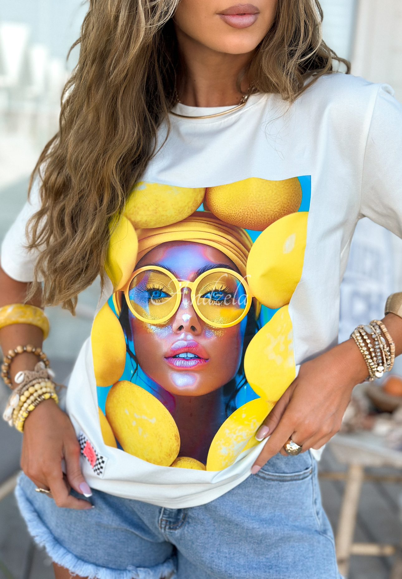 Tricou cu imprimeu MC Yellow Inspiration