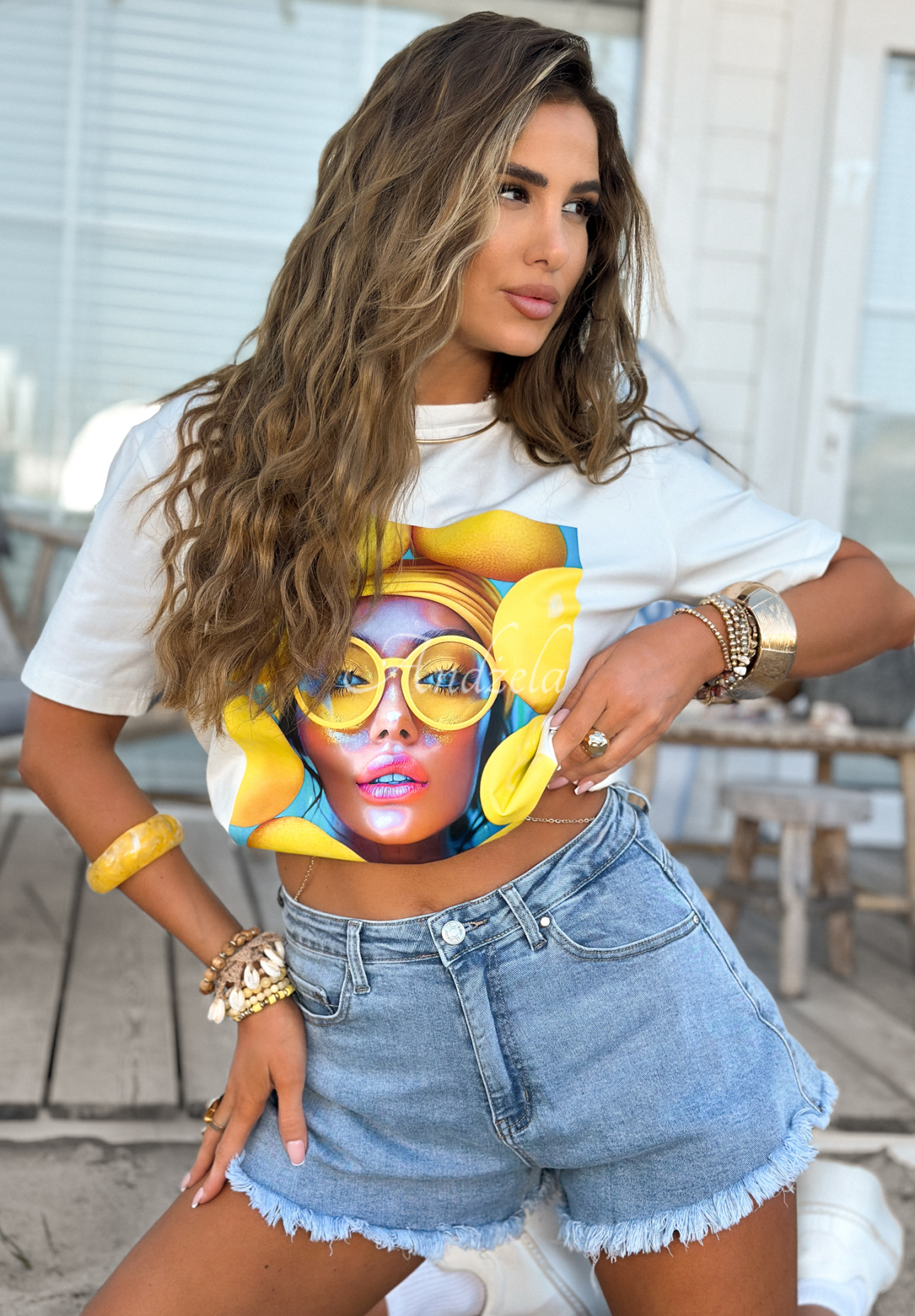Tricou cu imprimeu MC Yellow Inspiration