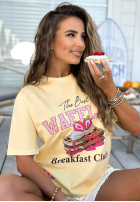 Tricou z nadrukiem MC The Best Waffles galben banană