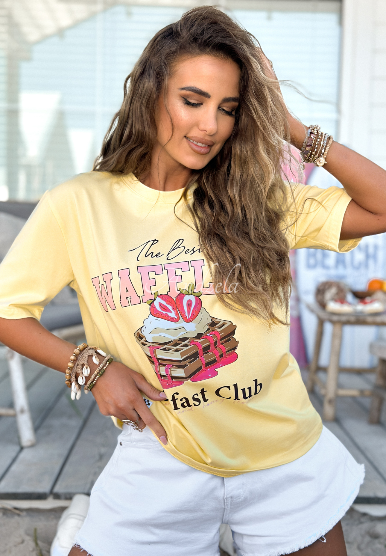 Tricou cu imprimeu MC The Best Waffles