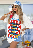 Tricou z nadrukiem MC Sardinia ecru