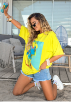 Tricou z nadrukiem MC Futuristic verde lime