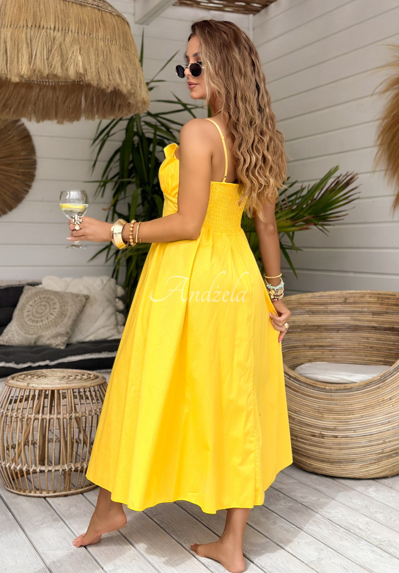 Rochie midi cu bretele Summer Dates