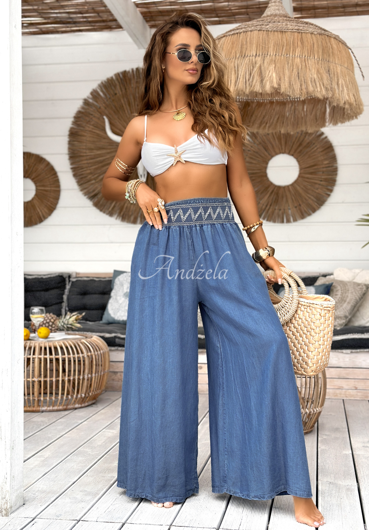 Pantaloni wide leg Extremely Welcome