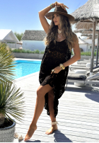 Ażurowa Rochie boho Samira negru