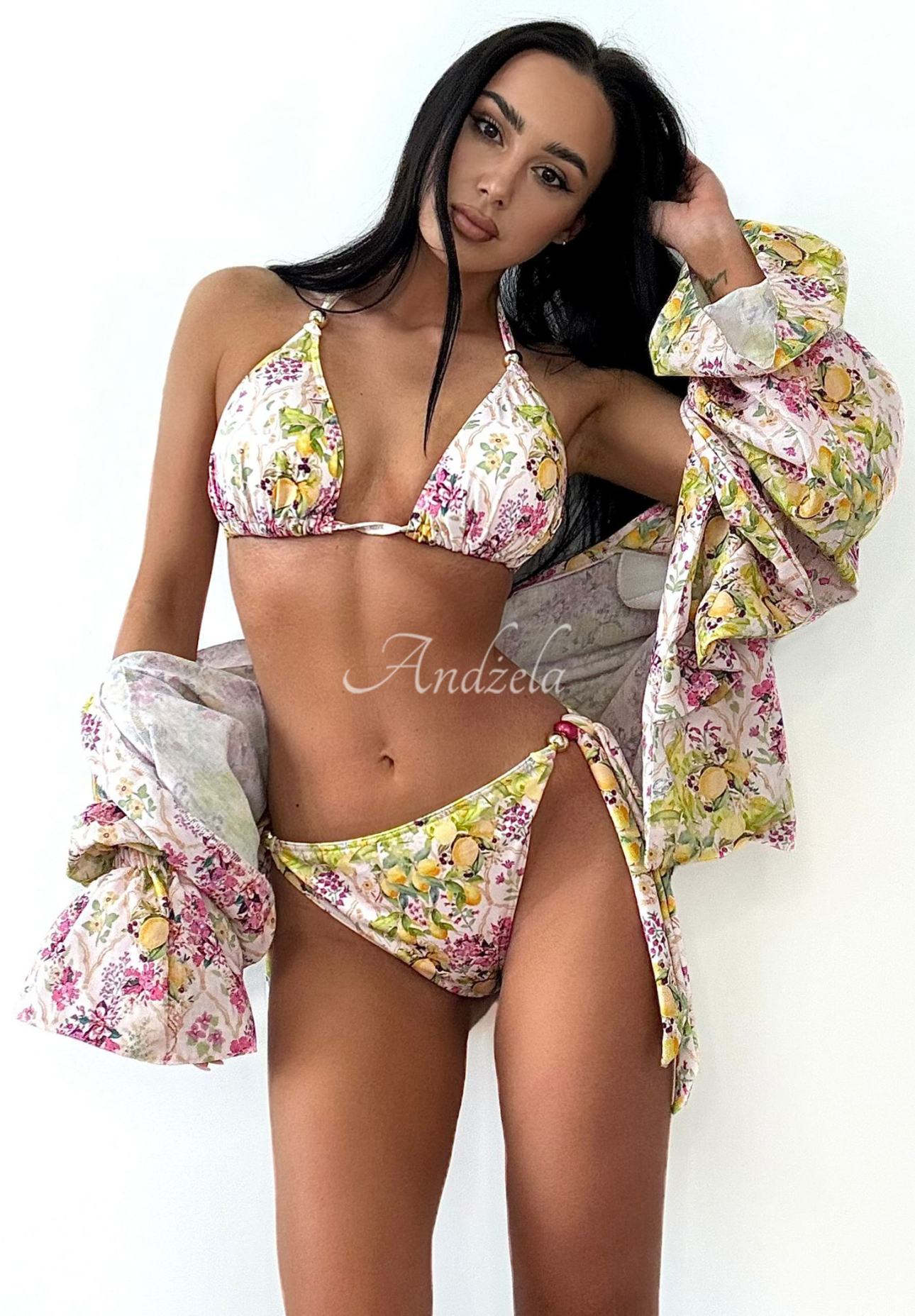 Costum de baie din două piese La Milla Tasty Lemons cu lămâi