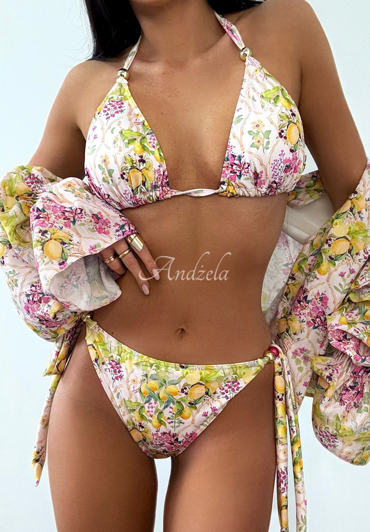 Costum de baie din două piese La Milla Tasty Lemons cu lămâi