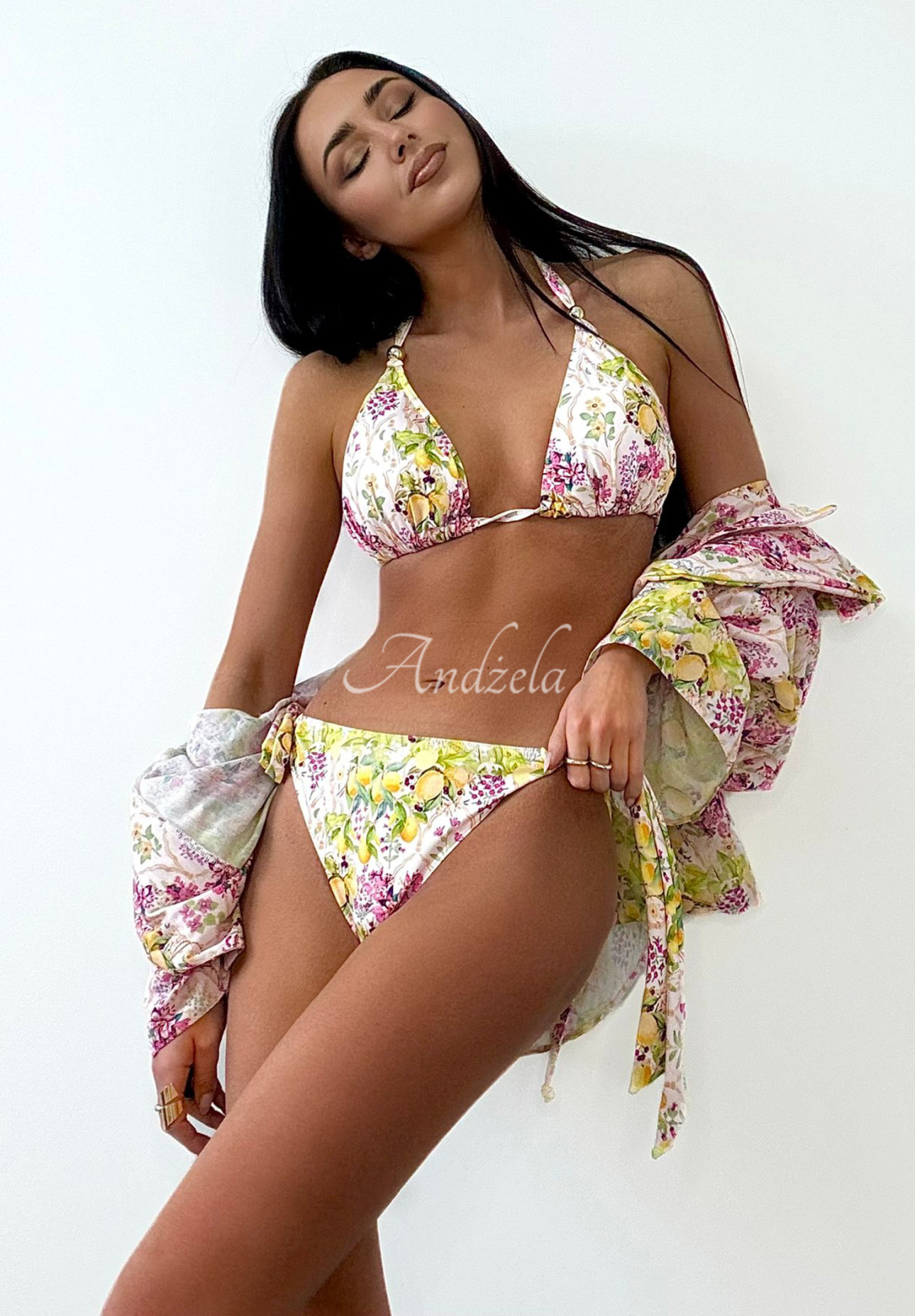 Costum de baie din două piese La Milla Tasty Lemons cu lămâi
