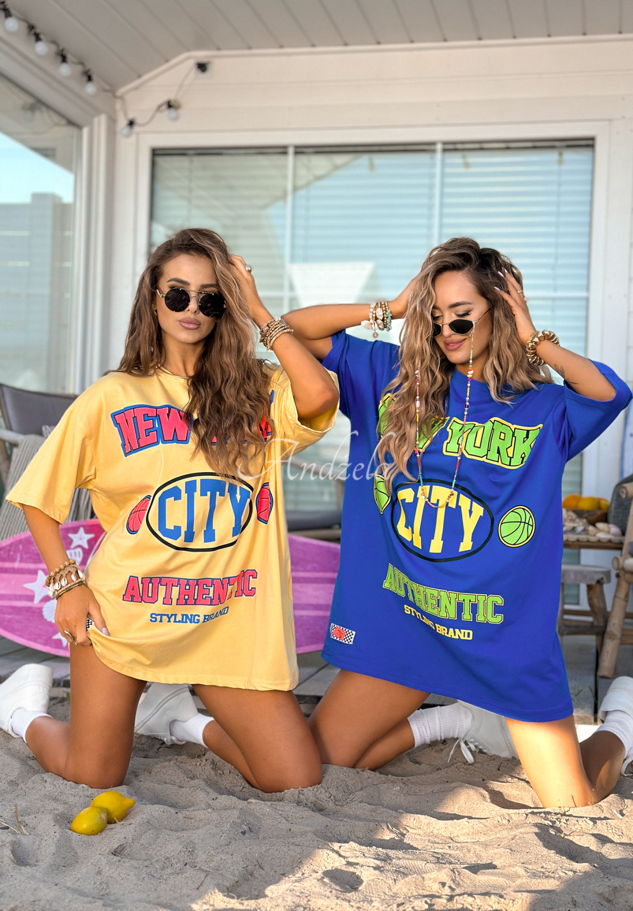 Tricou oversize cu imprimeu MC NYC Authentic