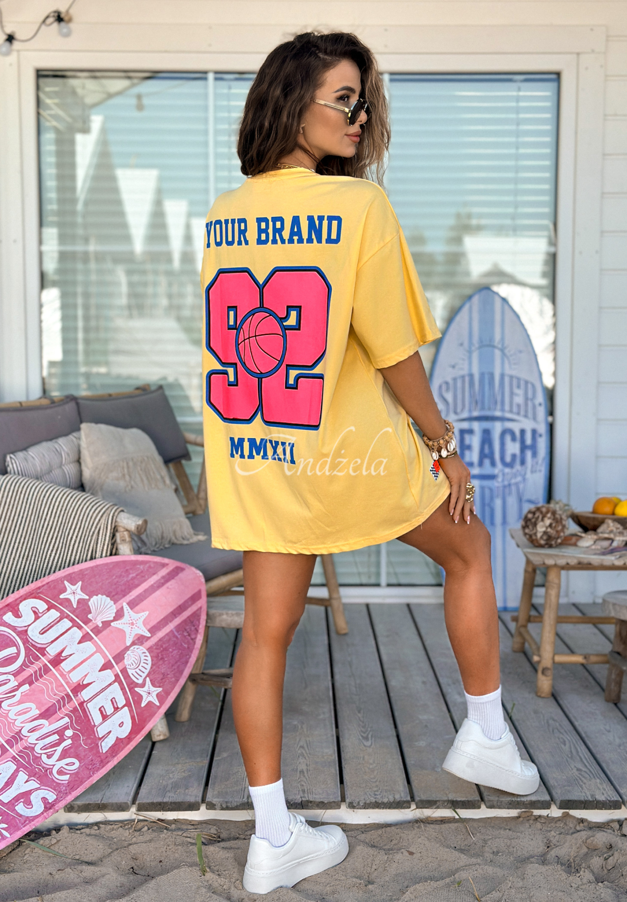 Tricou oversize cu imprimeu MC NYC Authentic