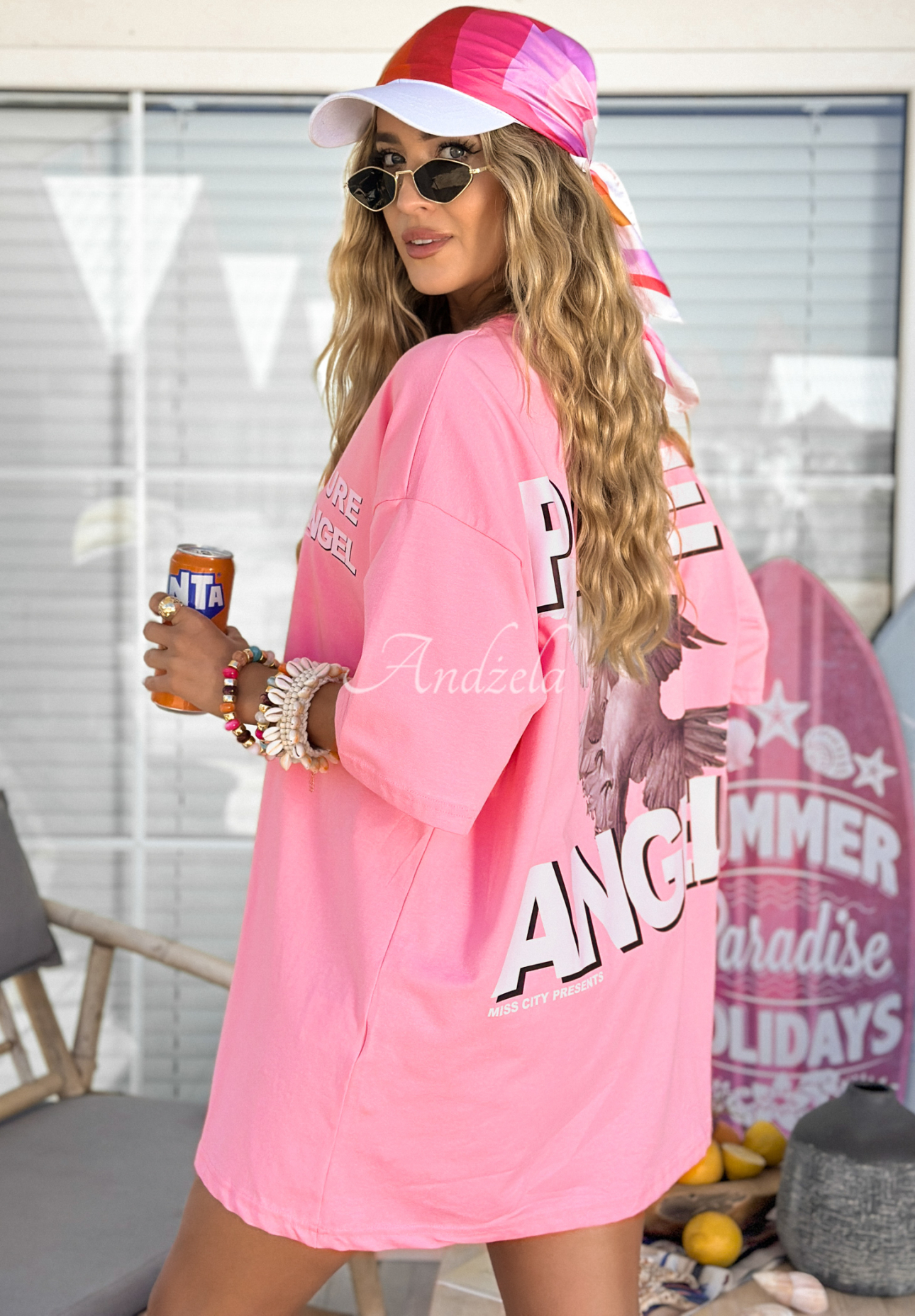 Tricou oversize cu imprimeu MC Pure Angel
