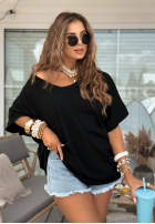 Tricou oversize Need To Breathe negru