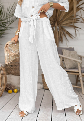 Pantaloni wide leg din in On Vacation