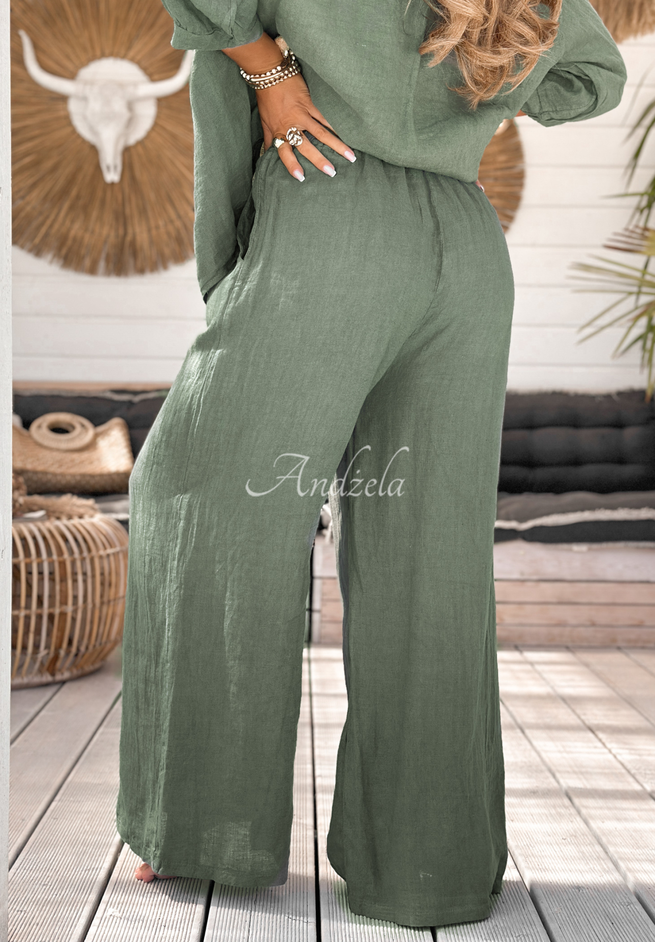 Pantaloni wide leg din in On Vacation