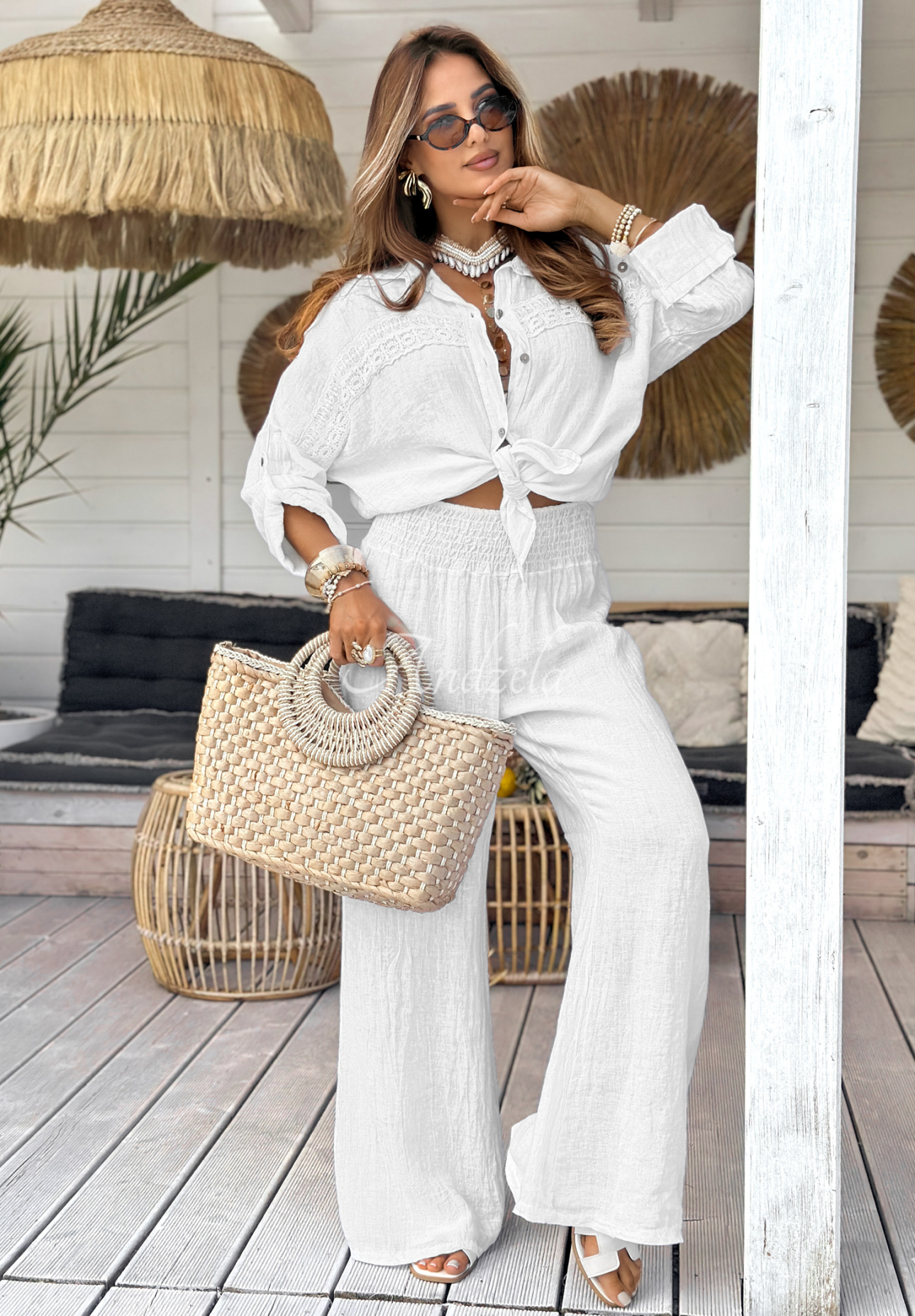 Pantaloni wide leg din in My Summer Soul