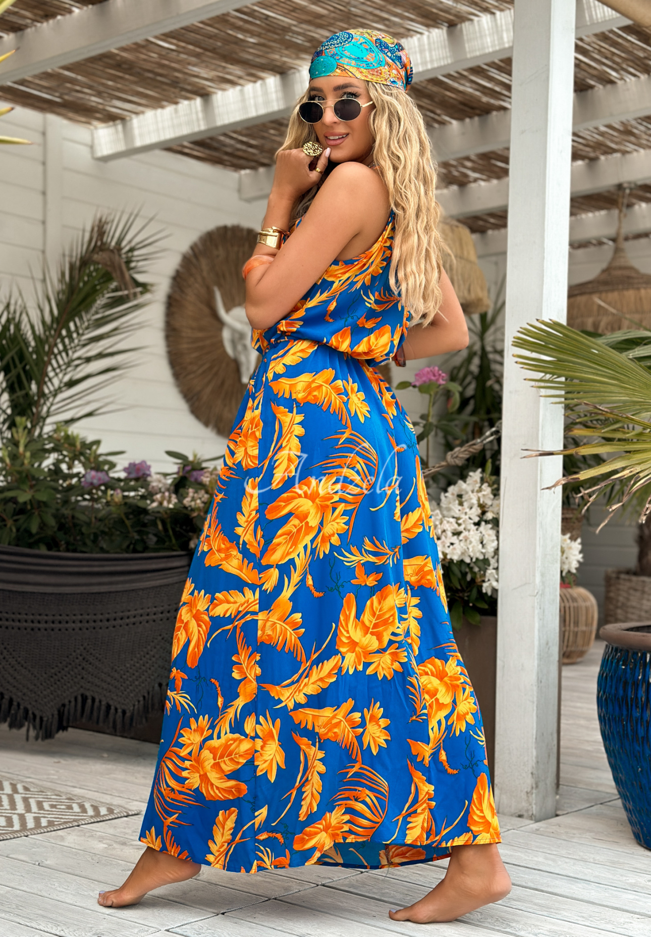 Rochie cu imprimeu Hawaiian Road