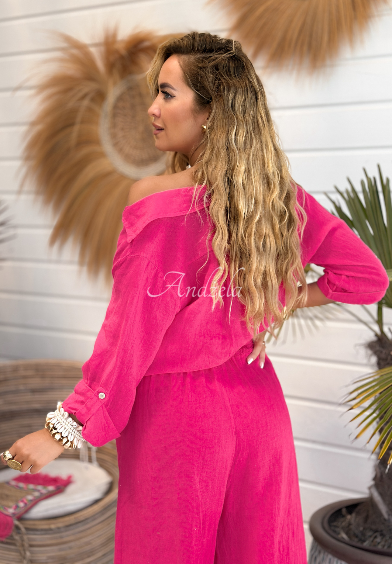 Pantaloni wide leg din in On Vacation