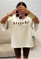 Tricou z nadrukiem La Milla Love Paris ecru