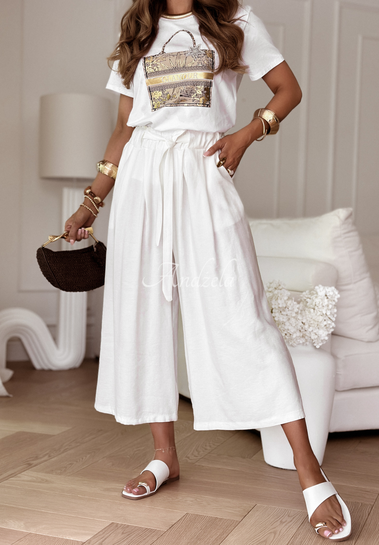 Tricou cu imprimeu Glamour And Fancy