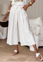 din material textil Pantaloni wide leg Hot Springs ecru