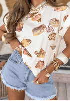 Tricou w muszelki Every Seashell Alb