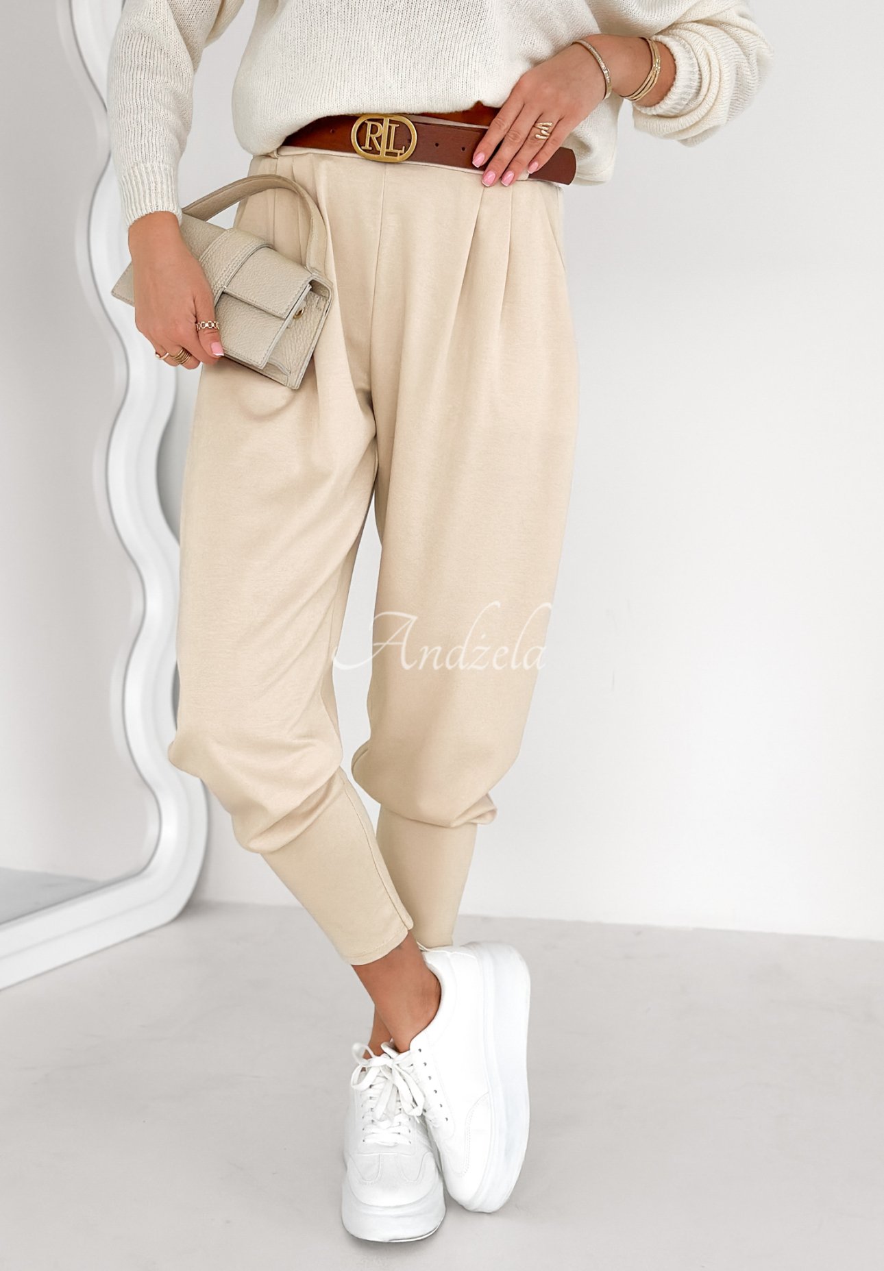 Pantaloni din material The First Try