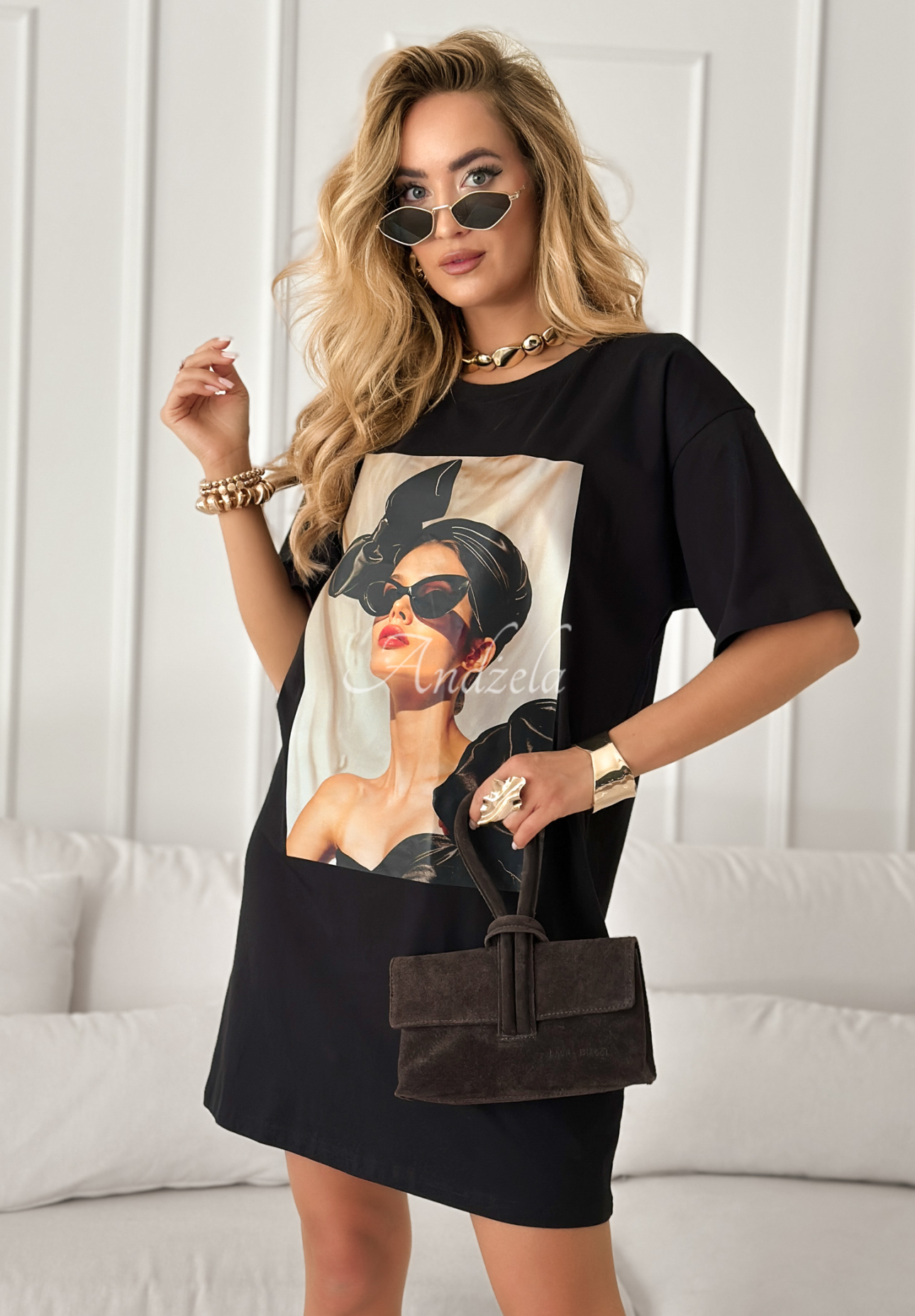 Bluză tunică cu imprimeu Madame Fancy