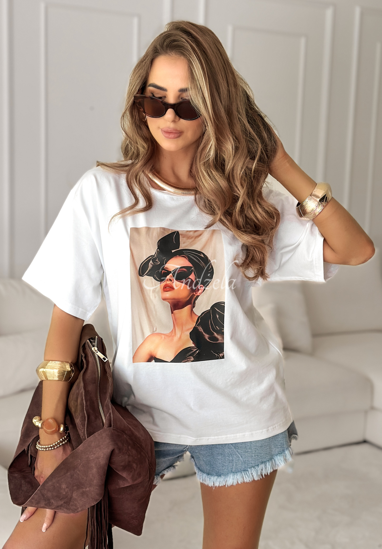 Tricou cu imprimeu Madame Fancy