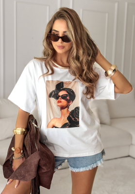 Tricou cu imprimeu Madame Fancy