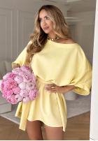 Rochie z paskiem Self Healing bananowa