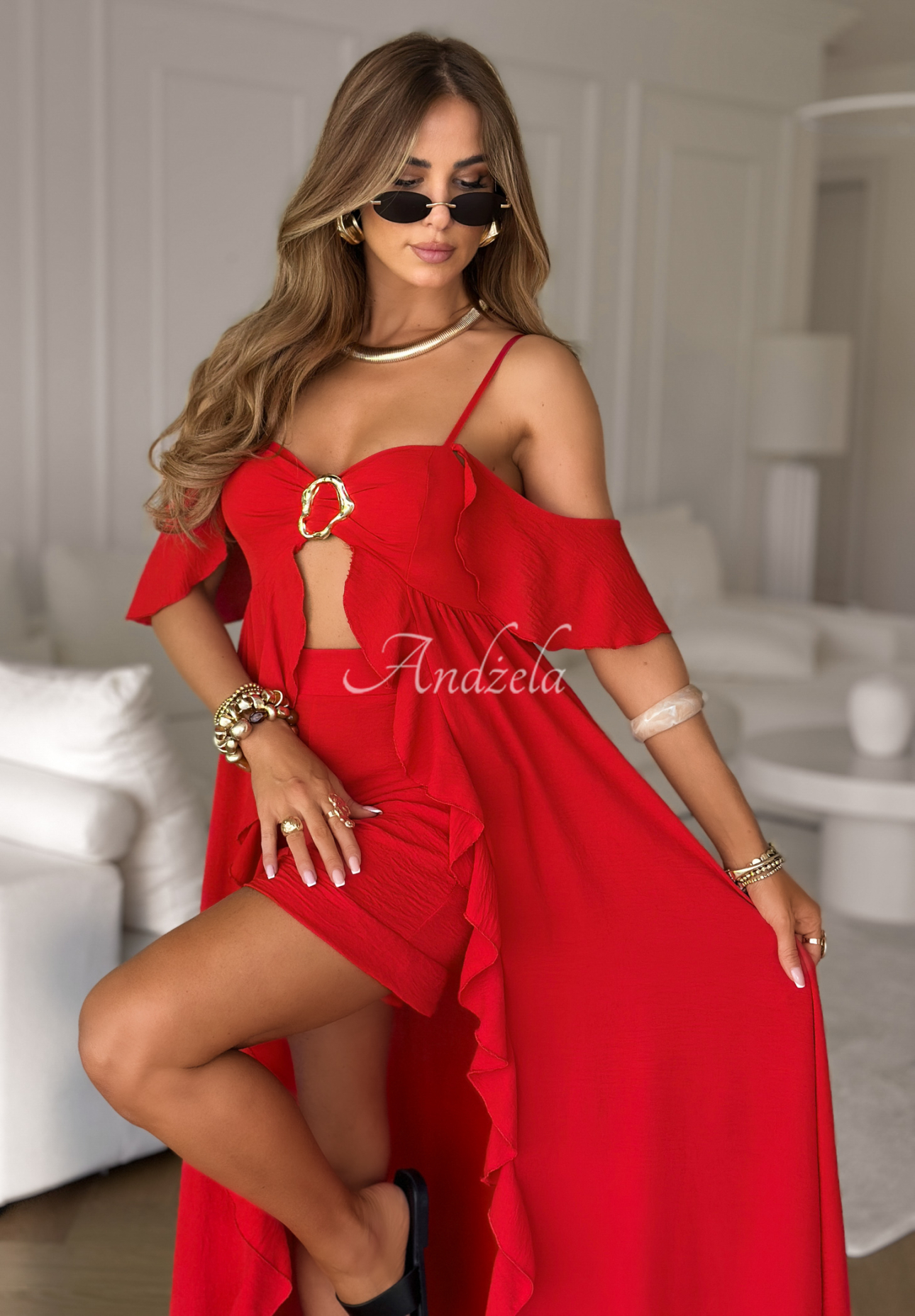 Set format din rochie și pantaloni scurți Summer Coctails