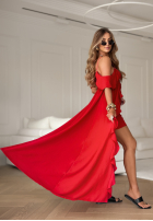 Compleu Rochie i krótkie spodenki Summer Coctails roșu