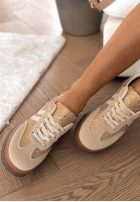 Adidași w zwierzęcy print Flexi Feet bej