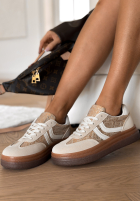 Adidași w zwierzęcy print Flexi Feet bej
