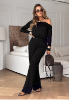 Compleu Bluză i Pantaloni wide leg New Orlean negru