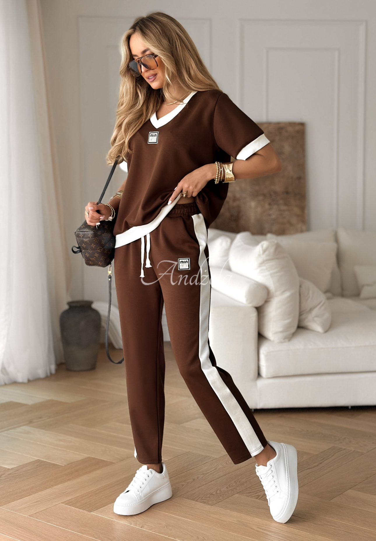 Set format din bluză și pantaloni Pretty Vibes
