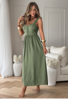 Rochie na ramiączkach La Esmeralda kaki