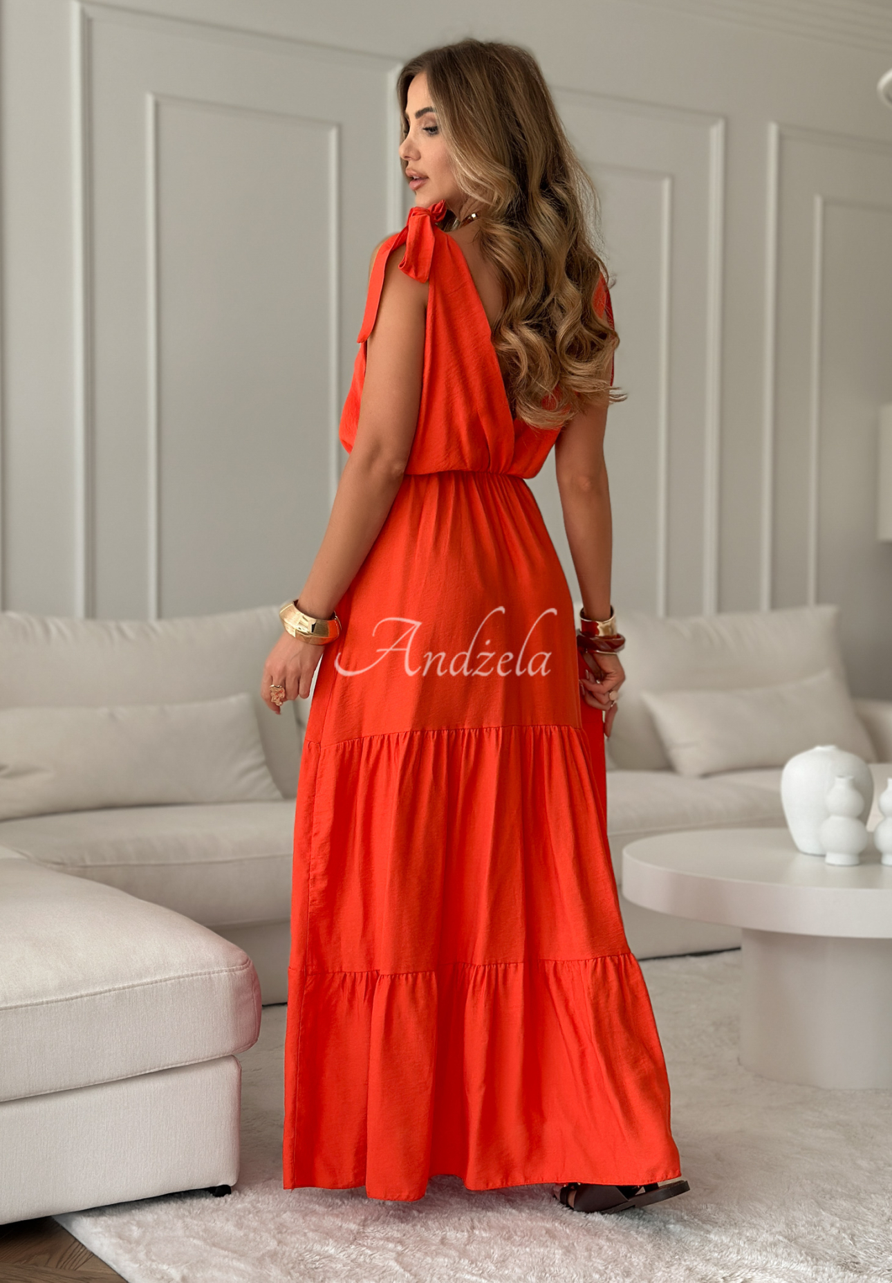 Rochie maxi din viscoză Summerville cu bretele