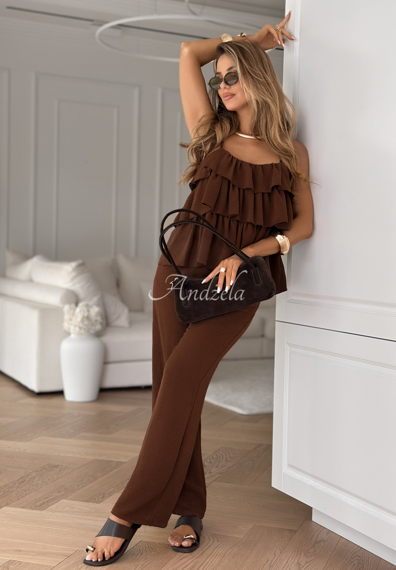 Set format din Top  și pantaloni Be Your Own Muse