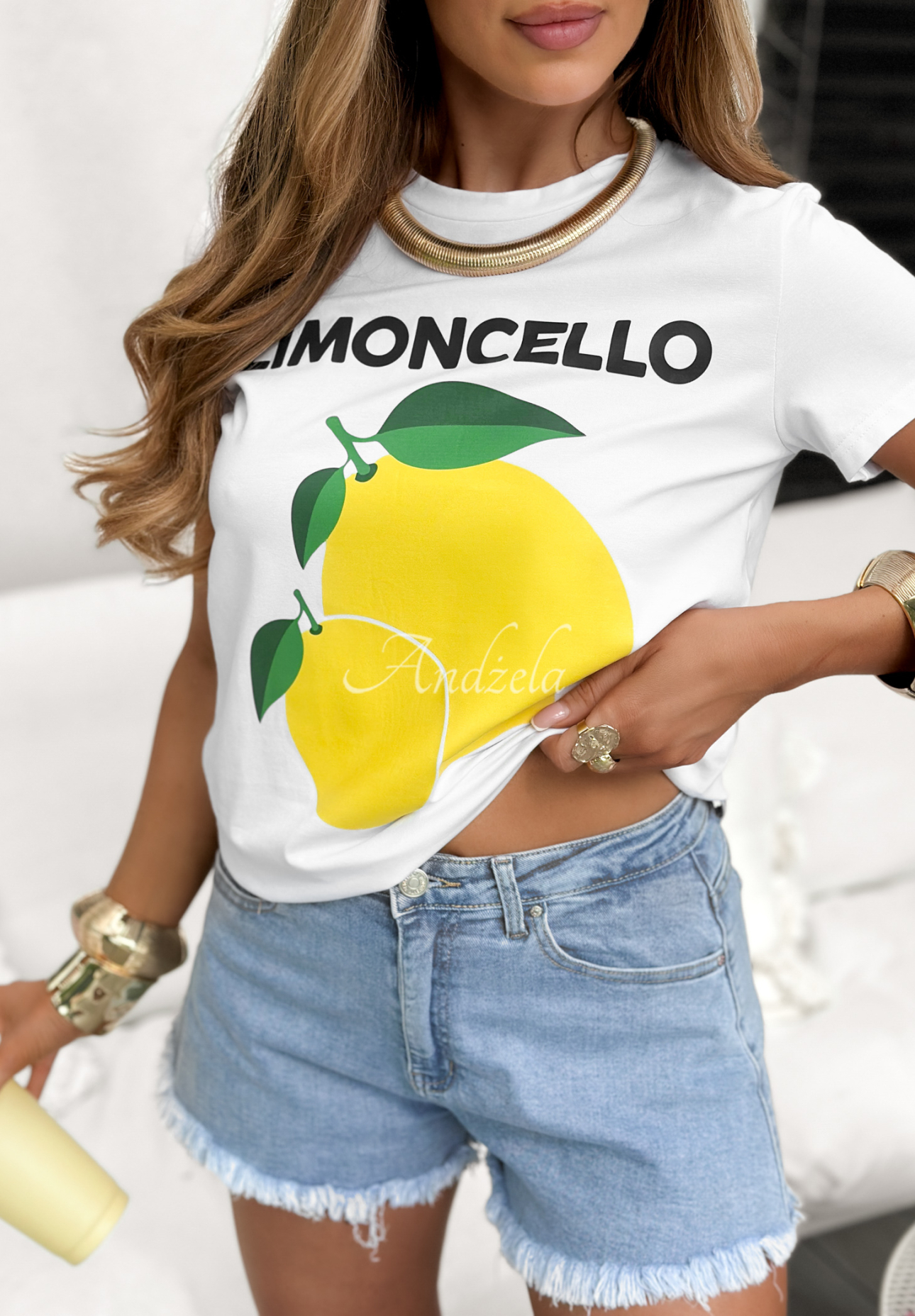 Tricou cu lămâi Limoncello For Me