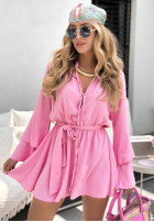Rochie z falbankami i paskiem Rule Of A Lady roz
