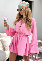 Rochie z falbankami i paskiem Rule Of A Lady roz