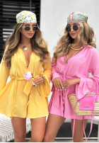Rochie z falbankami i paskiem Rule Of A Lady roz