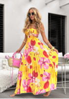 Plisowana Rochie cu modele Elevate Your Everyday bananowo-roz