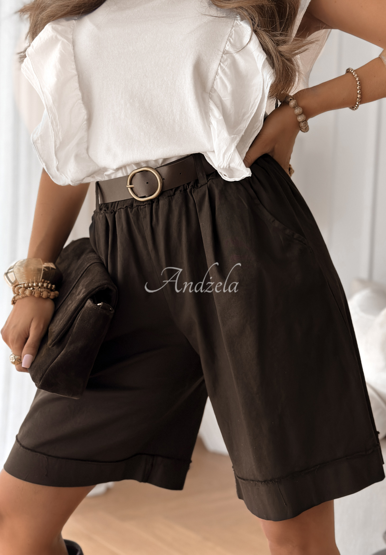Pantaloni scurți din material Define Your Style
