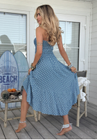 Wiskozowa Rochie w Buline Pretty Dots albastră