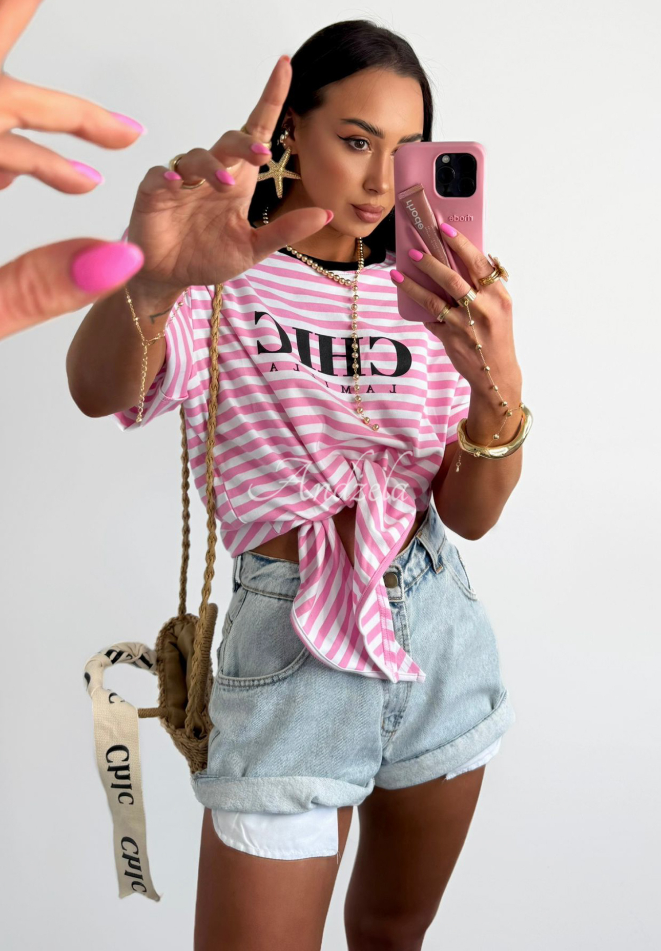 Tricou cu dungi La Milla I Have Seen și cravată